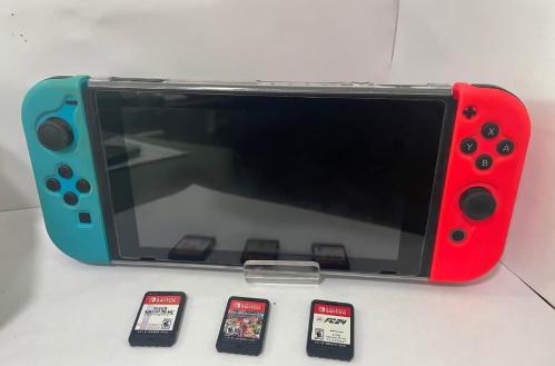 Nintendo Switch con 3 Juegos-Usado