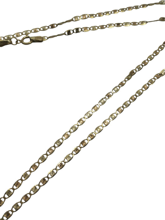 Cadena de oro florentino -10k 2.8 gr 27.5cm