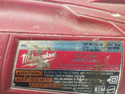 🔧🔴 TALADRO MILWAUKEE 5375-20 ✅ USADO EN EXCELENTE ESTADO ✅