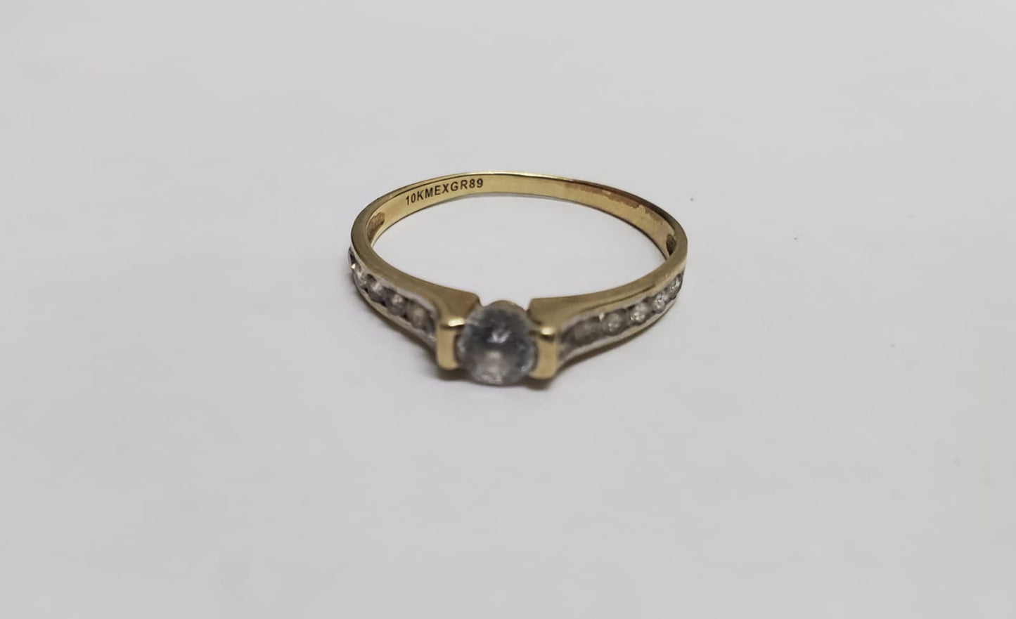 💛 Anillo de oro 10K con piedra/1.60 GRMS MEDIDA 18💎