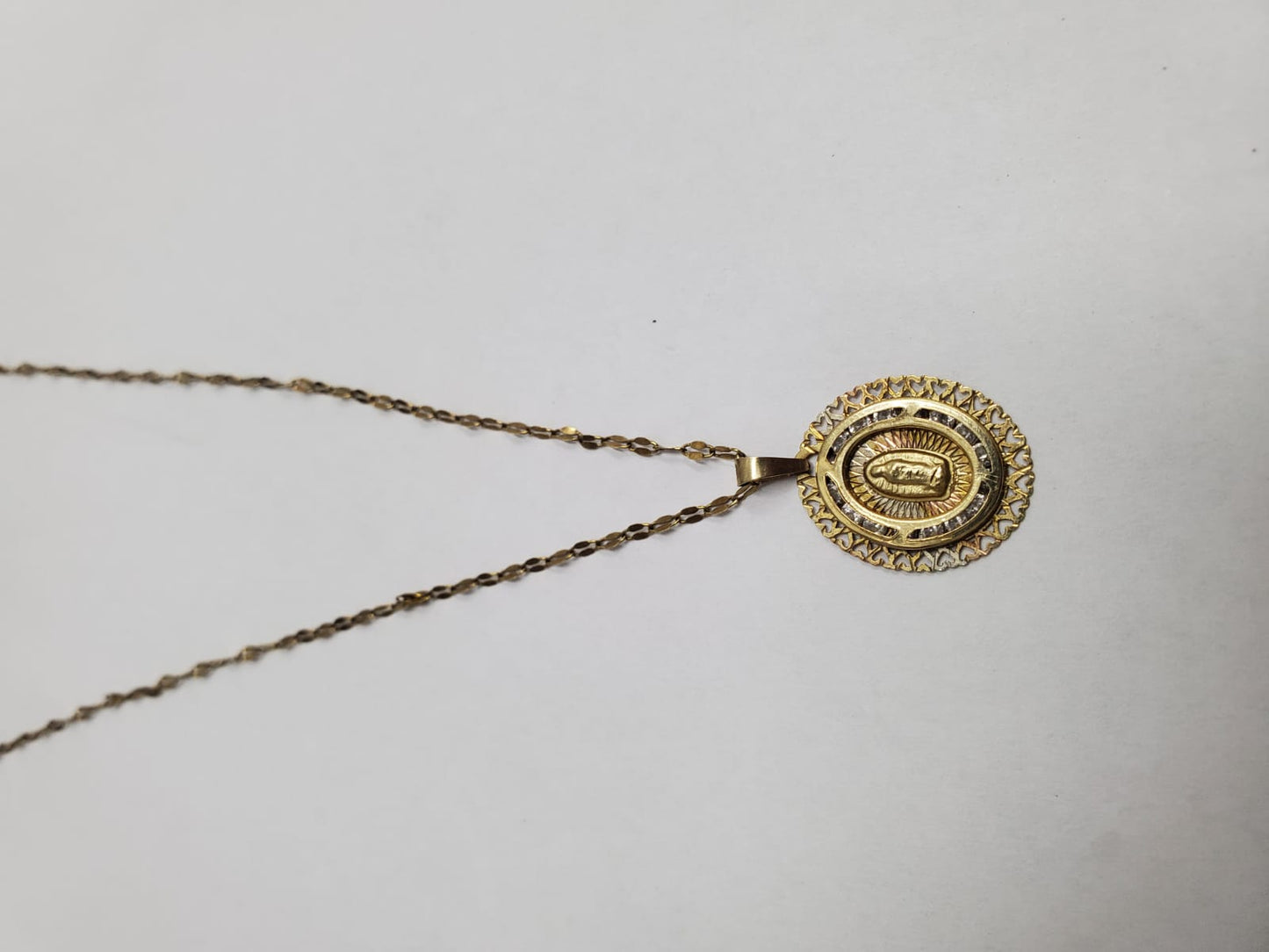 💛 CADENA DE ORO 10K 2.0 GRMS CON DIJE DE LA VIRGEN 💎
