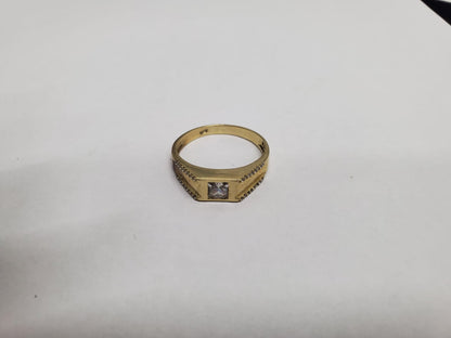 ✨💍 ANILLO DE ORO 10K CON PIEDRA 💎 💍✨