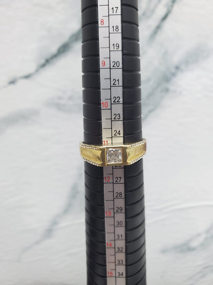 ✨💍 ANILLO DE ORO 10K CON PIEDRA 💎 💍✨