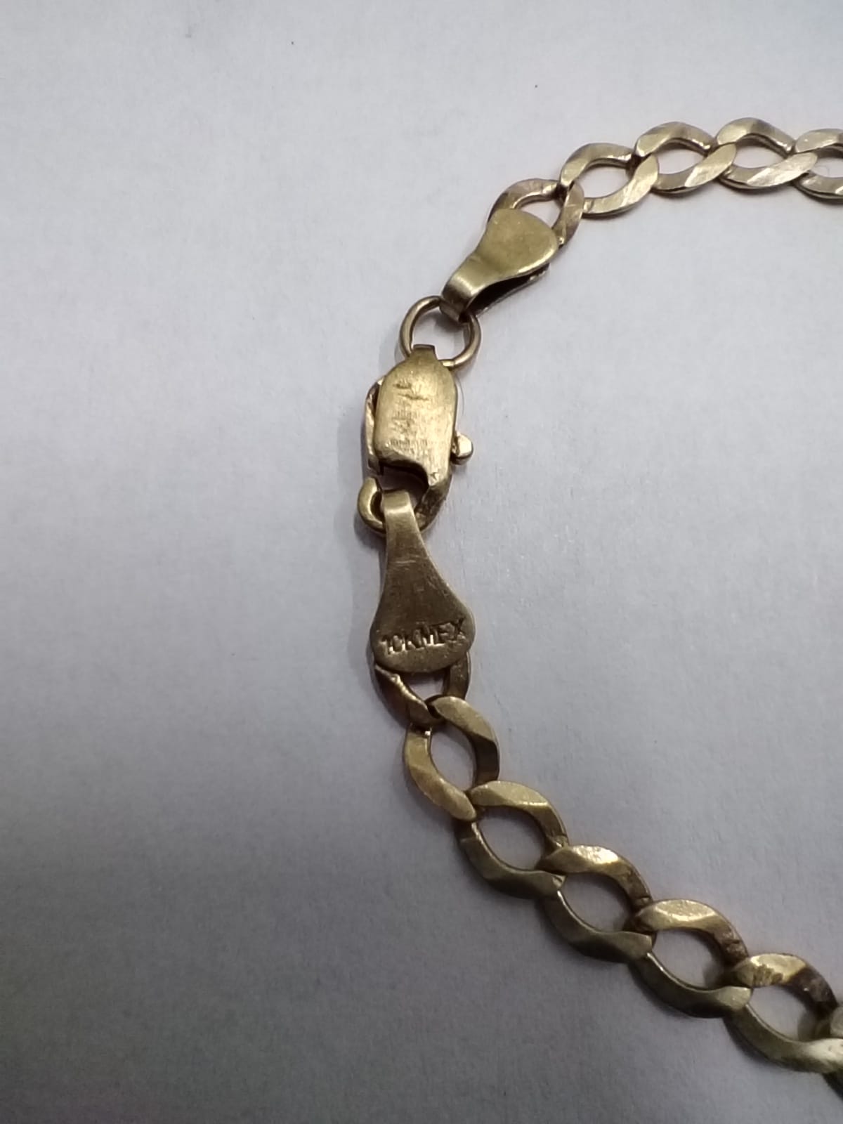 ✨ ESCLAVA DE ORO 8K – 3.5 GRAMOS – 19 CM – USADA ✨