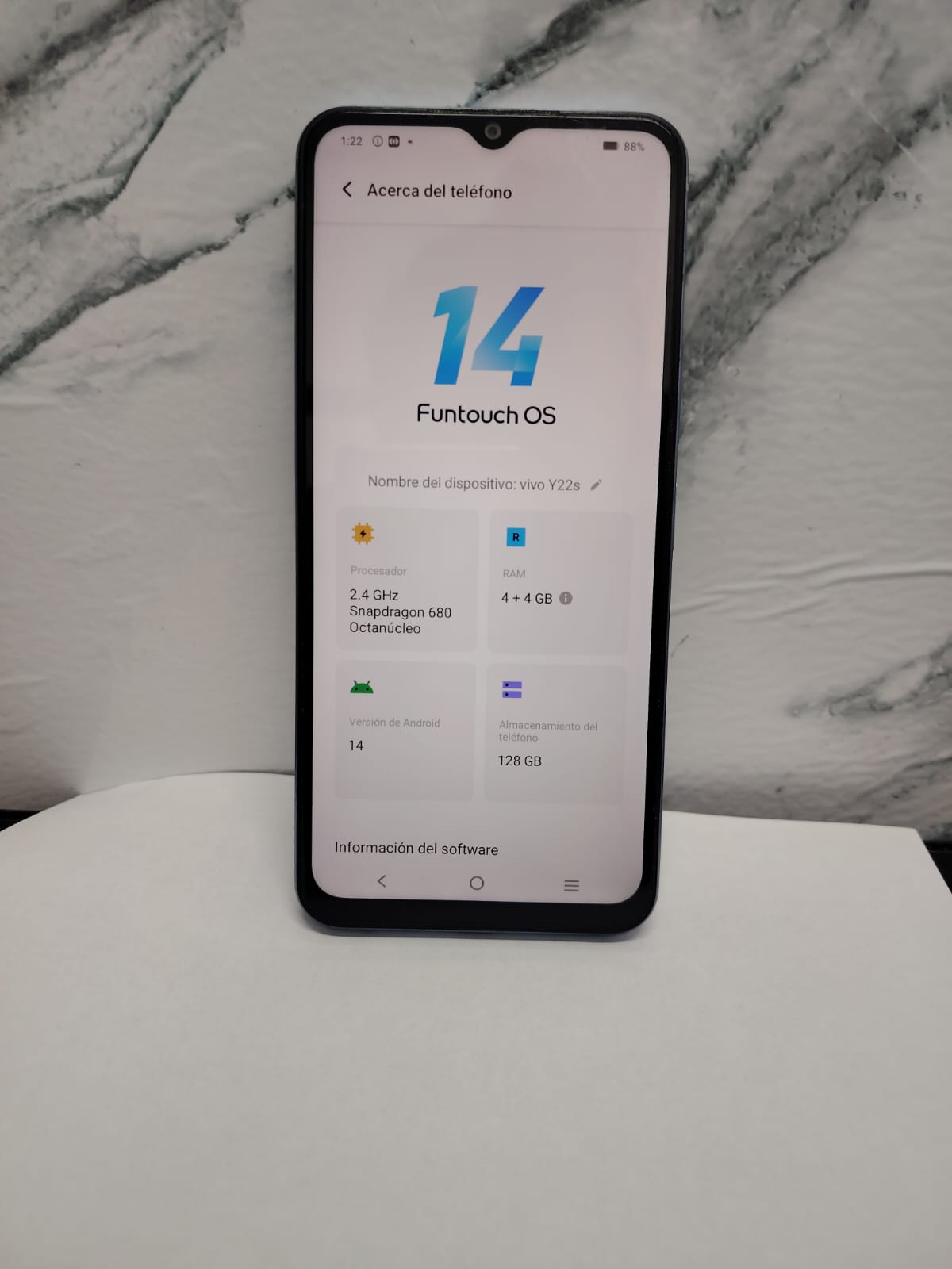 📱 VIVO Y22s – 4GB RAM / 128GB 📱