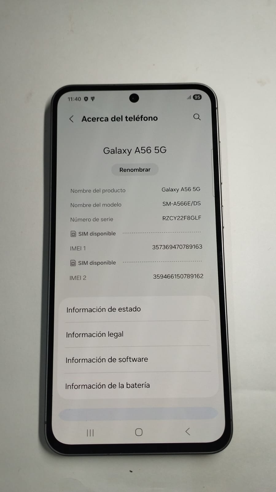 📱 Celular Usado Samsung Galaxy A56 5G 256 GB / 8 GB RAM 📱