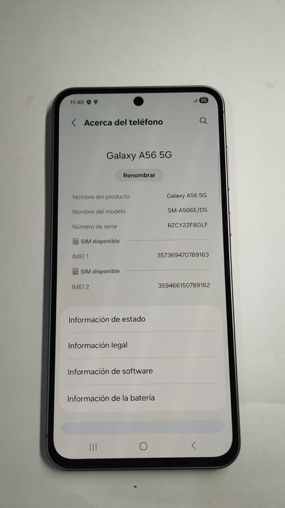 📱 Celular Usado Samsung Galaxy A56 5G 256 GB / 8 GB RAM 📱