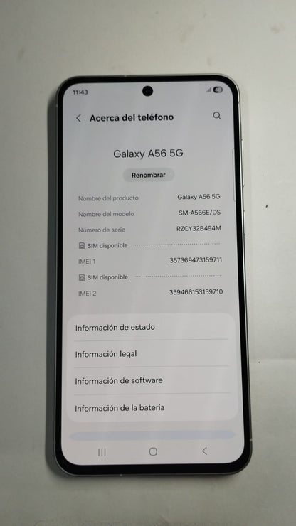 Samsung Galaxy A56 5G – 256 GB / 8 GB RAM