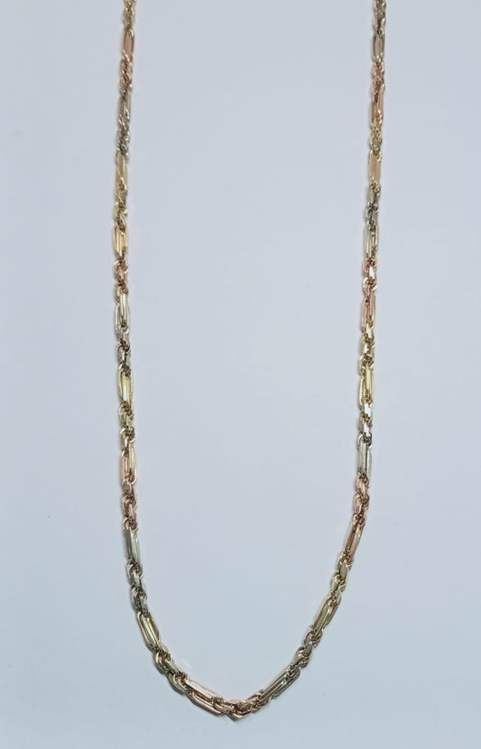 Cadena de Oro 14k – Tejido torzal