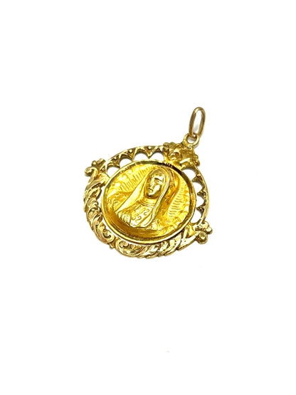 Dije de Oro Virgen Vintage — 10k | 2.9gr | 3cm