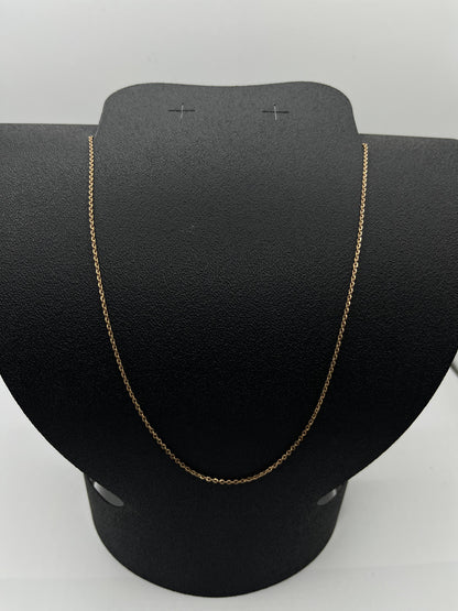 Cadena de Oro Rosado — 14k | 3.6gr | 26cm (abrochada)