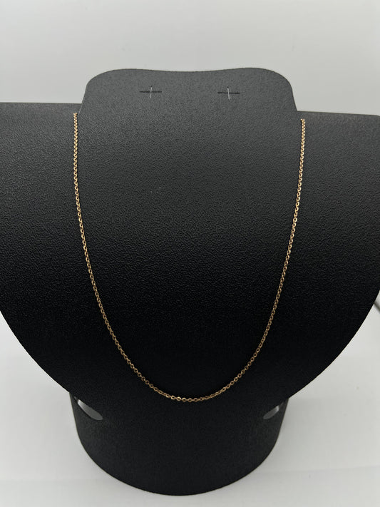 Cadena de Oro Rosado — 14k | 3.6gr | 26cm (abrochada)
