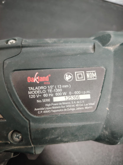 🔩 Taladro Oakland TE-1360 🔩