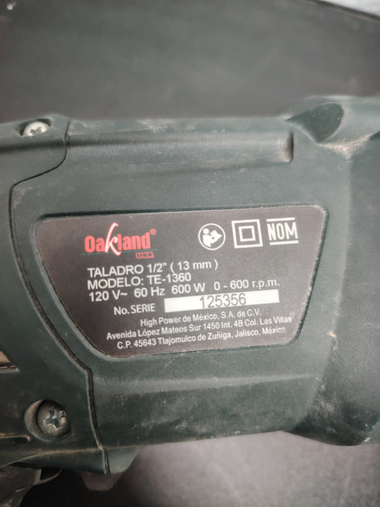 🔩 Taladro Oakland TE-1360 🔩