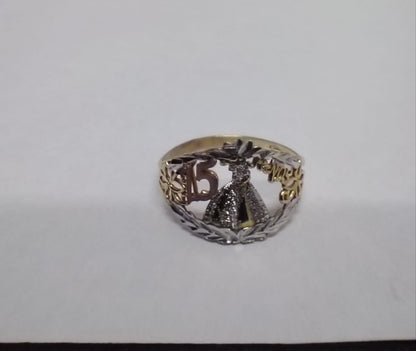 ✨ ANILLO DE 15 AÑOS ORO 10K – 1.3 GRAMOS (TALLA 18) ✨