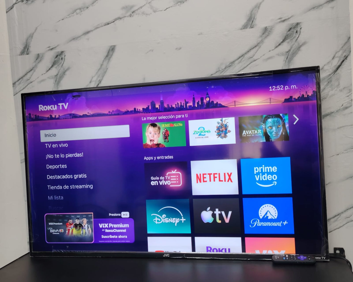 📺 PANTALLA JVC 50” ROKU TV 📺