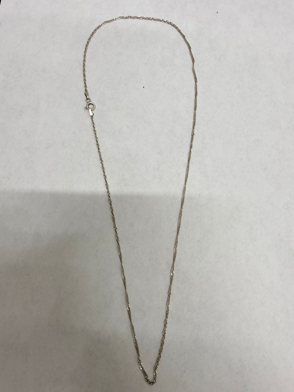 ✨💎 Elegante Cadena Torzal de Plata 💎✨