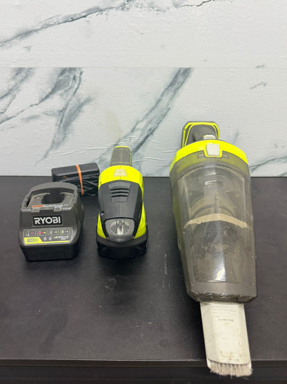 🔋✨ Combo Ryobi: Aspiradora + Lámpara con Cargador ✨🔋