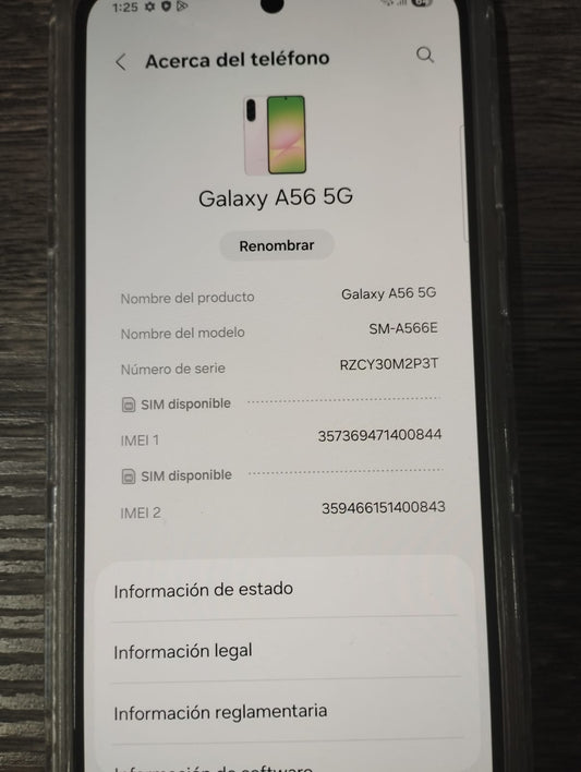 📱 Celular Usado Samsung Galaxy A56 5G 256 GB / 8 GB RAM 📱