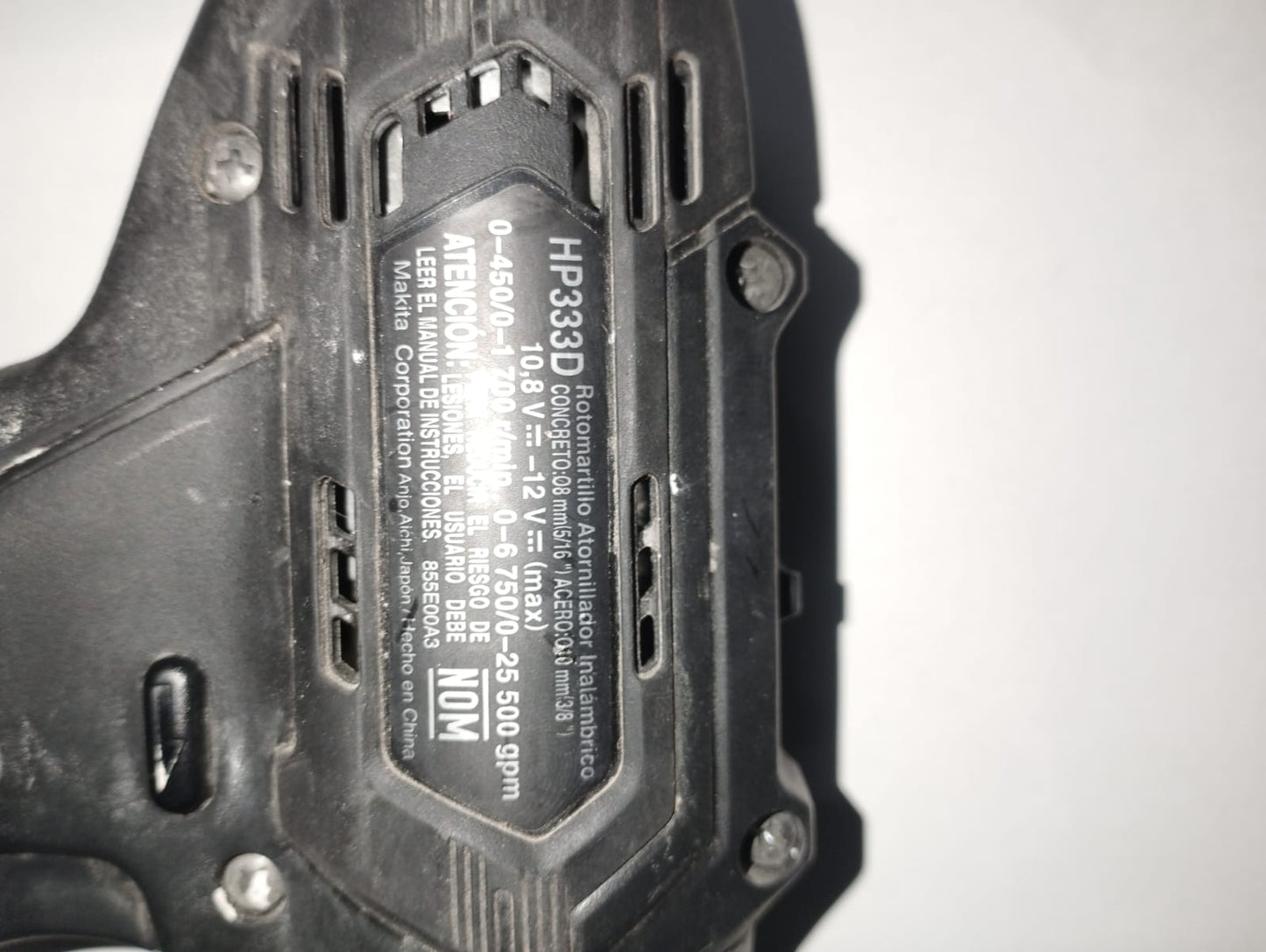 🔋 Taladro Inalámbrico Usado Makita Modelo HP333D 🔋