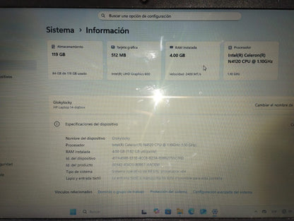 💻 Laptop Usada HP Intel Celeron N4120 💻