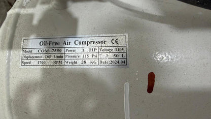 COMPRESOR OAKLAND COM-7550 TANK 50 LITROS
