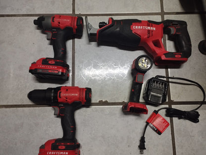 🔋 Kit de Herramientas Inalámbricas Usado Craftsman 🔋