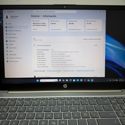 💻✨ Laptop HP 15-FC0000LA | Ryzen 3 7320U | 8GB RAM | 512GB SSD NVMe ✨💻