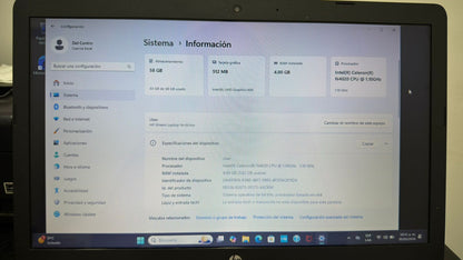 Laptop HP Modelo 14-CB172WM