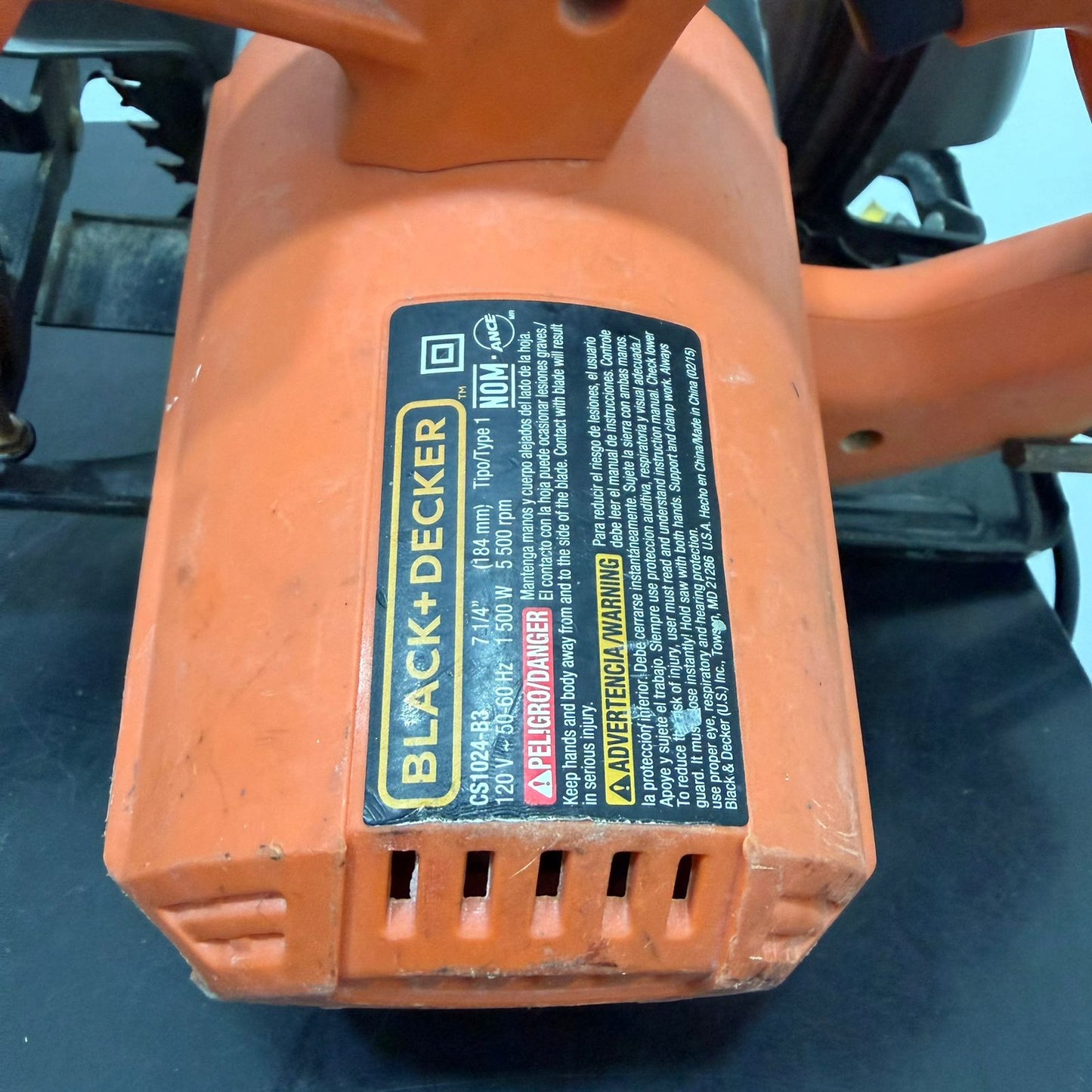 SIERRA CIRCULAR BLACK+DECKER CS1024-B3 1500W