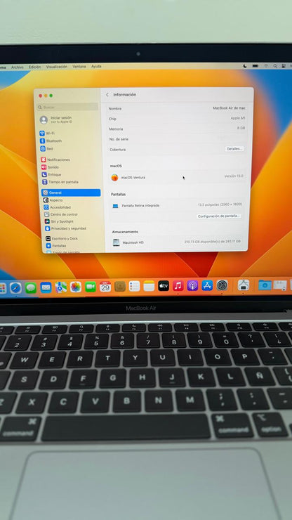 MacBook Air 13" M1 | 256GB SSD | 8GB RAM