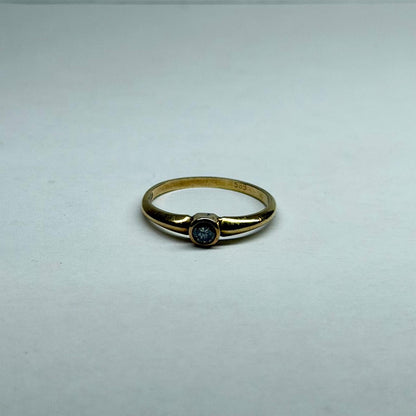 💎 Anillo de Oro 10K con Piedra Incrustada 💎