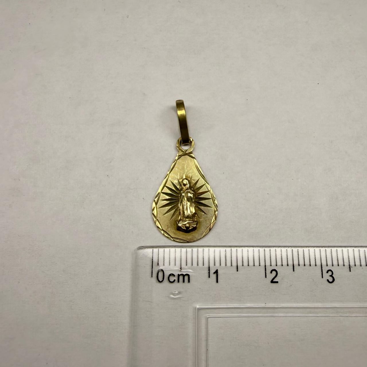 💛📿 Medalla de Oro 10K Virgen de Guadalupe 📿💛
