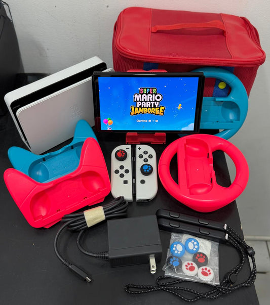 🎮🔥 Nintendo Switch OLED 64GB – ¡Paquete Completo para Diversión Sin Límites! 🔥🎮