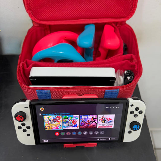 🎮🔥 Nintendo Switch OLED 64GB – ¡Paquete Completo para Diversión Sin Límites! 🔥🎮