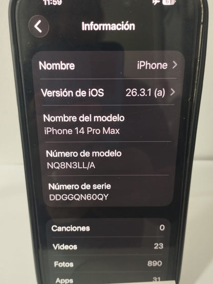 📱✨ IPHONE 14 PRO MAX eSIM 128GB EN VENTA ✨📱