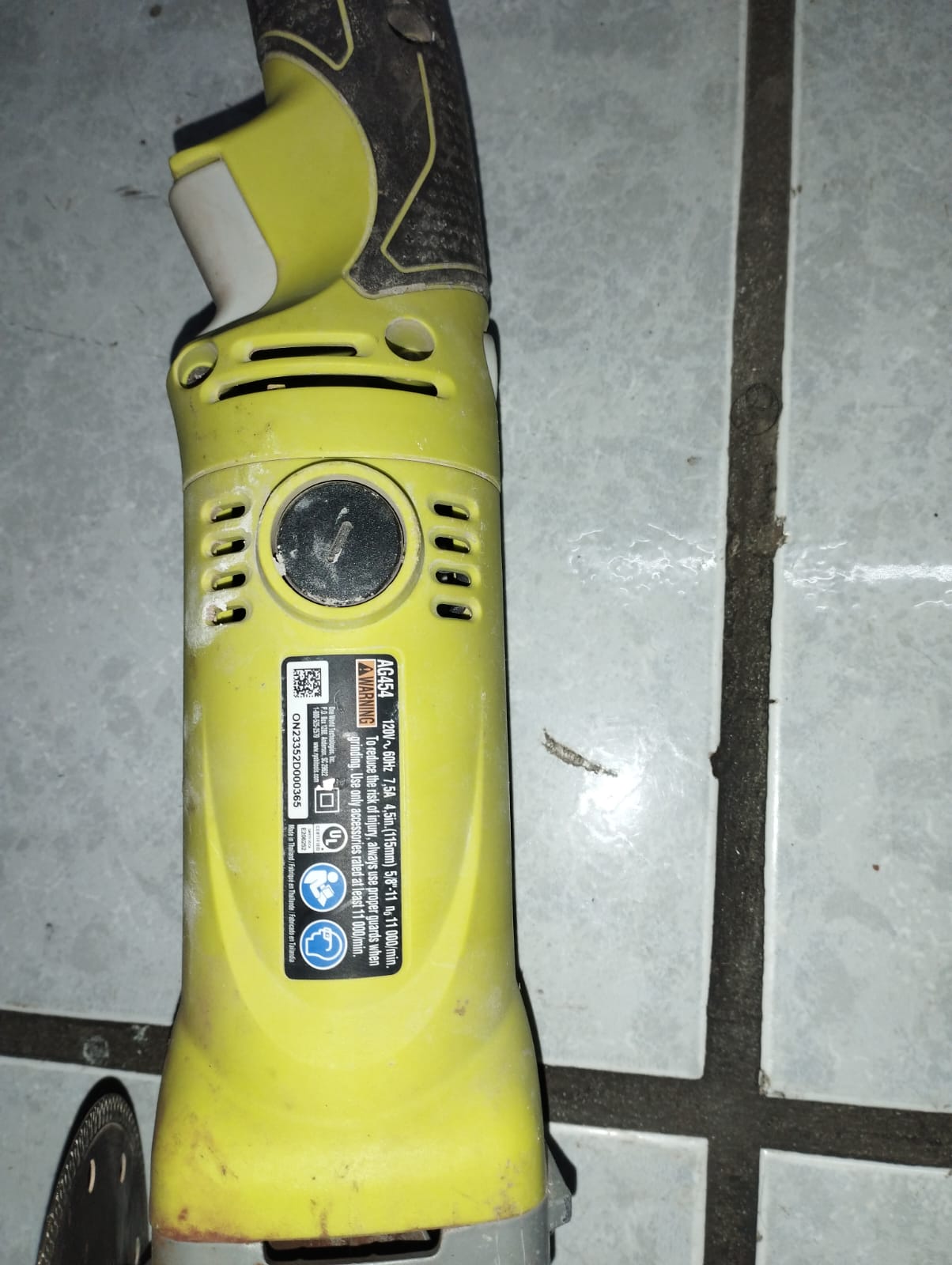 🔧⚡ MINI ESMERIL RYOBI MODELO AG454 USADO EN VENTA ⚡🔧