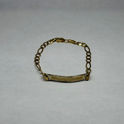 ✨💛 ESCLAVA INFANTIL DE ORO 10K | 2.8 GRAMOS | 14.5 CM | DISEÑO 3X1 ADIAMANTADO 💛✨