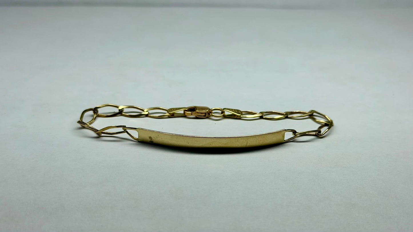✨💛 ESCLAVA INFANTIL DE ORO 10K | 2.8 GRAMOS | 15.5 CM 💛✨