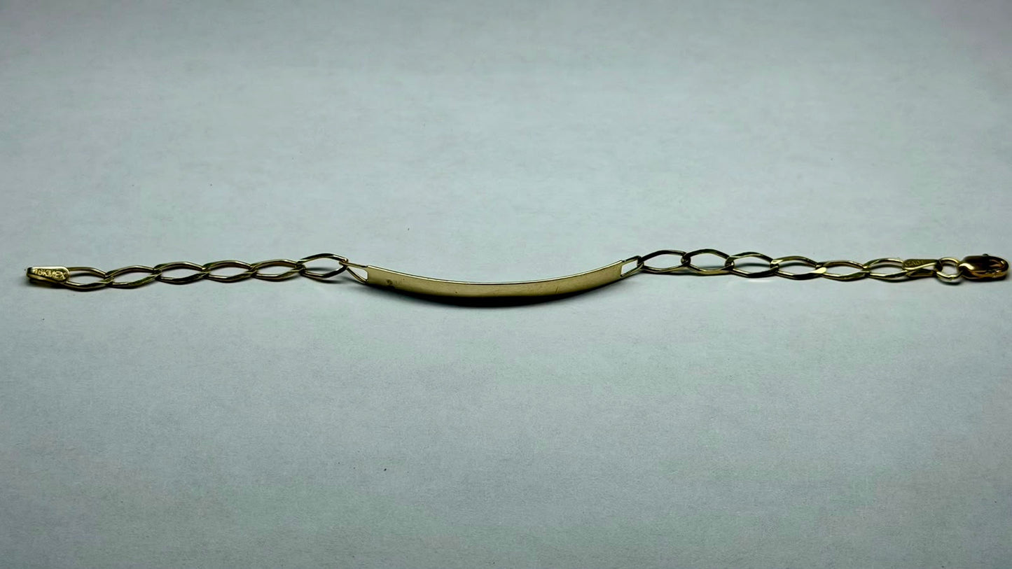 ✨💛 ESCLAVA INFANTIL DE ORO 10K | 2.8 GRAMOS | 15.5 CM 💛✨