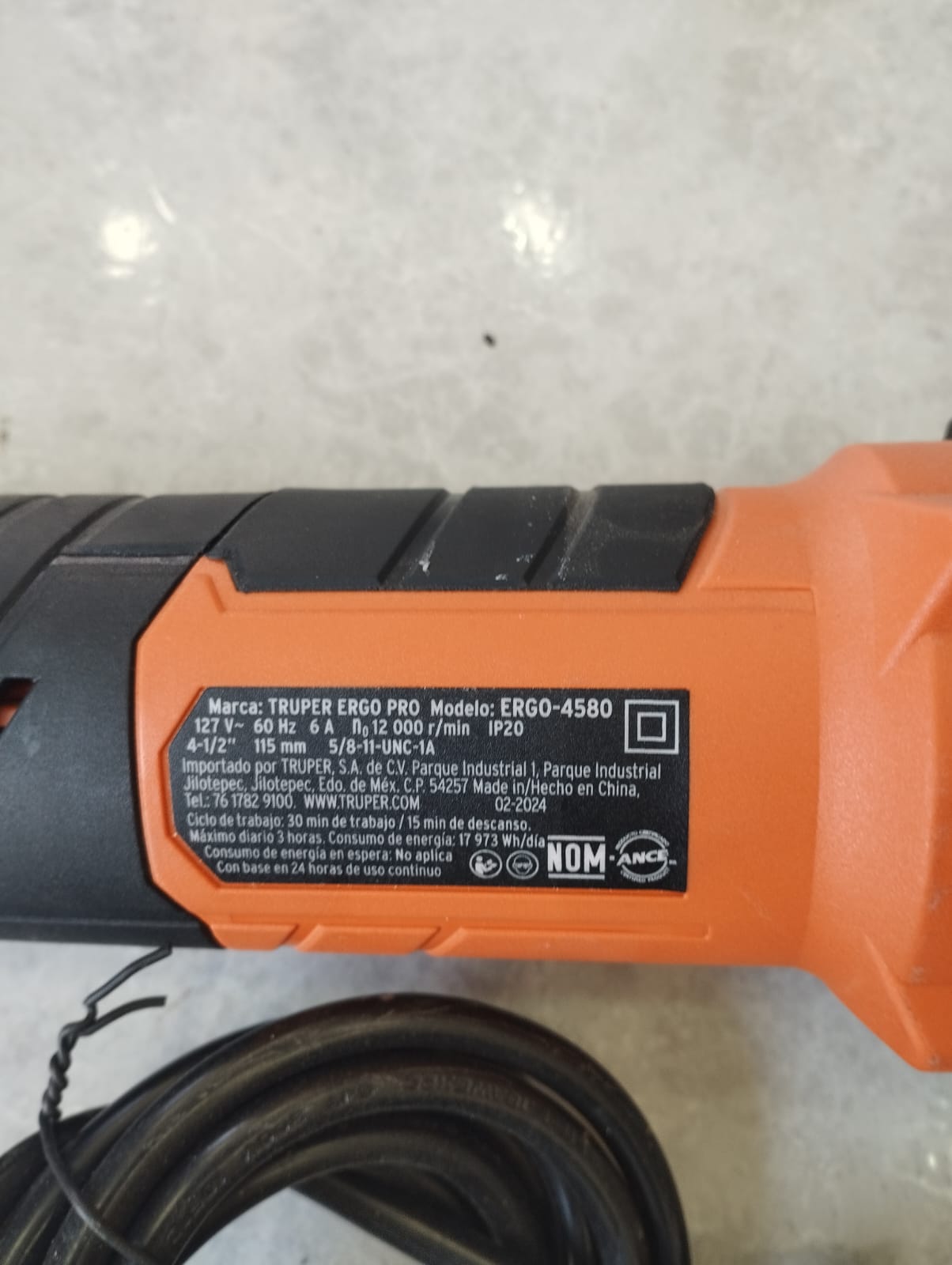 🔧⚡ MINI ESMERIL TRUPER MODELO ERGO-4580 USADO EN VENTA ⚡🔧