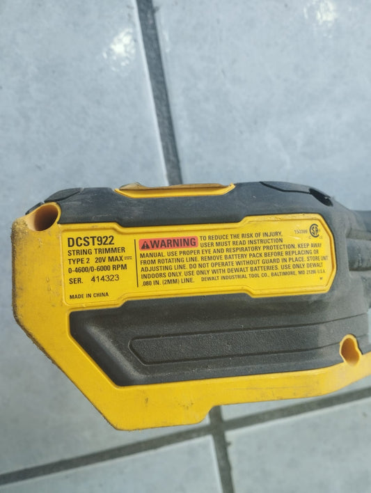 🌿⚙️ DESBROZADORA INALÁMBRICA DEWALT MODELO DCST922 USADA EN VENTA ⚙️🌿