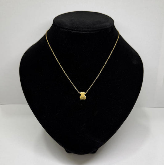 ✨💛 Cadena de Oro de 18K con Dije Estilo Tous | 41 cm | 2.7 g de Oro 💛🧸✨