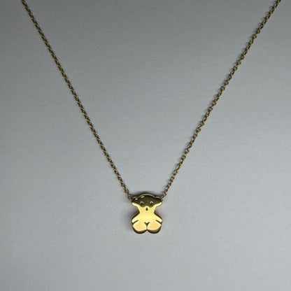 ✨💛 Cadena de Oro de 18K con Dije Estilo Tous | 41 cm | 2.7 g de Oro 💛🧸✨