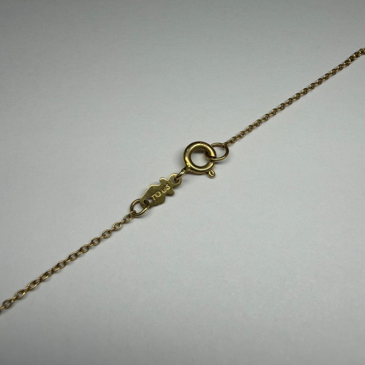 ✨💛 Cadena de Oro de 18K con Dije Estilo Tous | 41 cm | 2.7 g de Oro 💛🧸✨