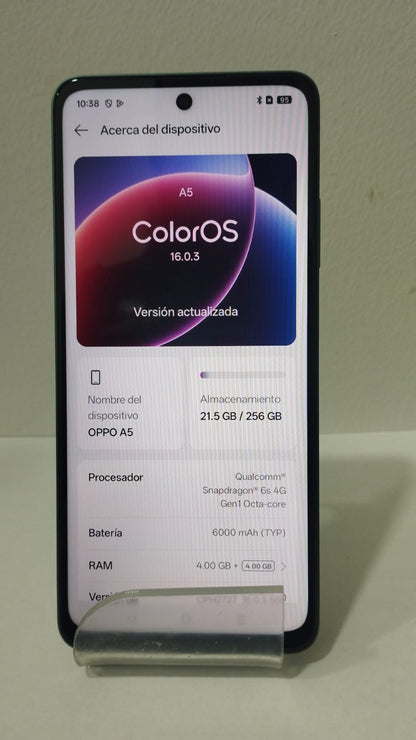 📱✨ CELULAR OPPO A5 256GB / 4GB RAM USADO EN VENTA ✨📱