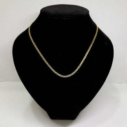 ✨💛 Cadena de Oro de 10K Estilo Cubano | 44.5 cm | 3.1 g de Oro 💛✨