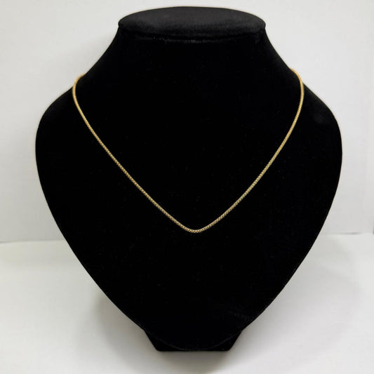 ✨💛 Cadena de Oro de 10K Tejido Popcorn | 56 cm | 5.8 g de Oro💛✨