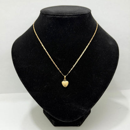 ✨💛 Cadena Estilo Gucci de Oro de 10K con Dije de Corazón | 42 cm | 2 g de Oro 💛❤️
