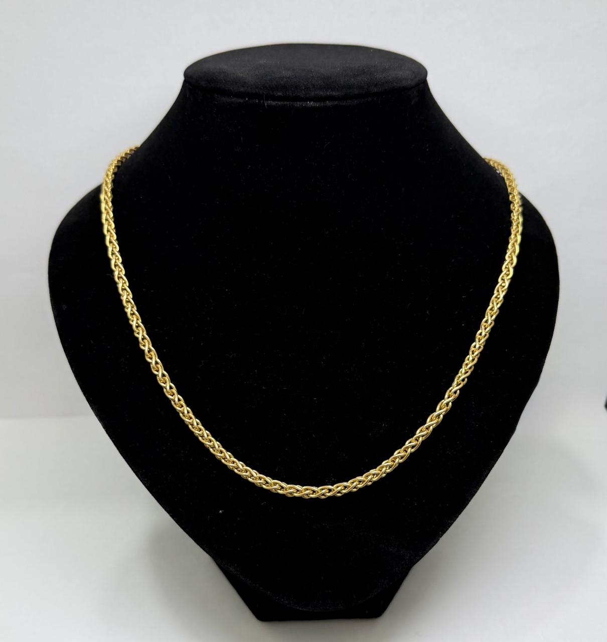 ✨💛 Cadena de Oro de 14K Diseño Eslabón Trenzado de 60 cm | 14.1 g de Oro 💛✨